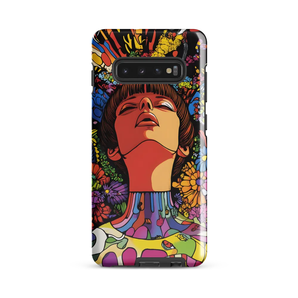 Vibrant Ecstasy: A Psychedelic Portrait | Phone Case |  S10 Plus | Tough Case | Glossy