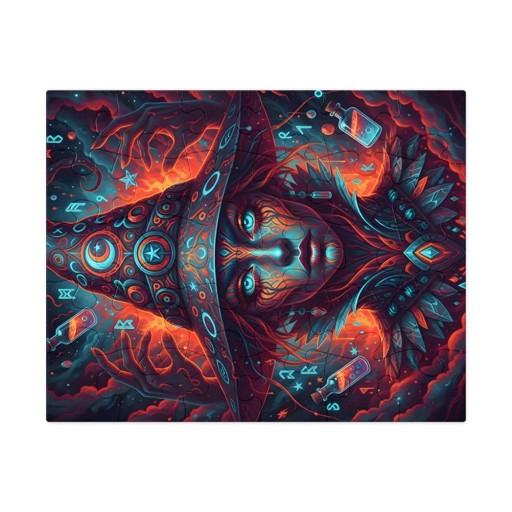 Moonlit Spellcaster 
 Jigsaw Puzzle in Tin Box