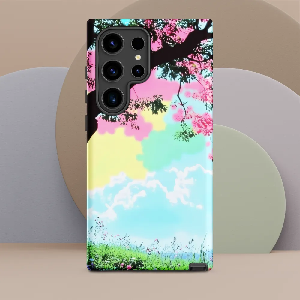 Pastel Dreams: A Surreal Tree Landscape