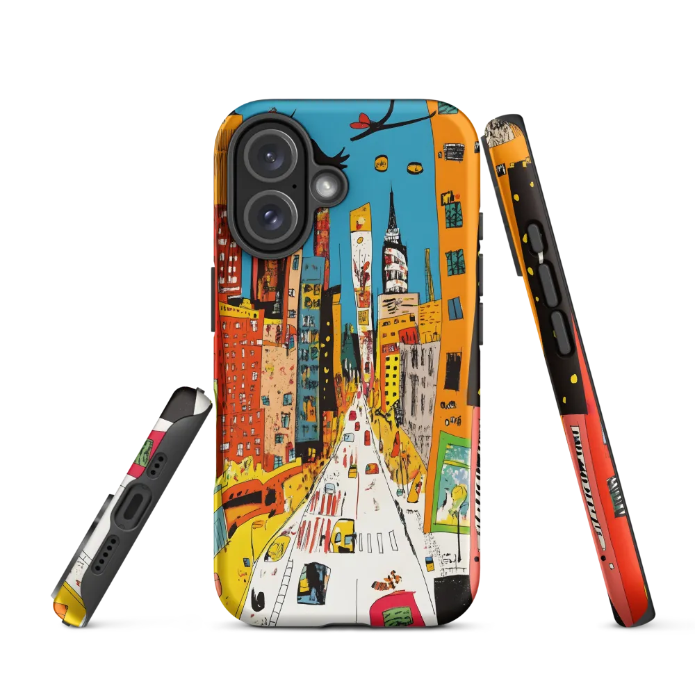 Whimsical Urban Symphony | Phone Case |  16 | Tough Case | Matte