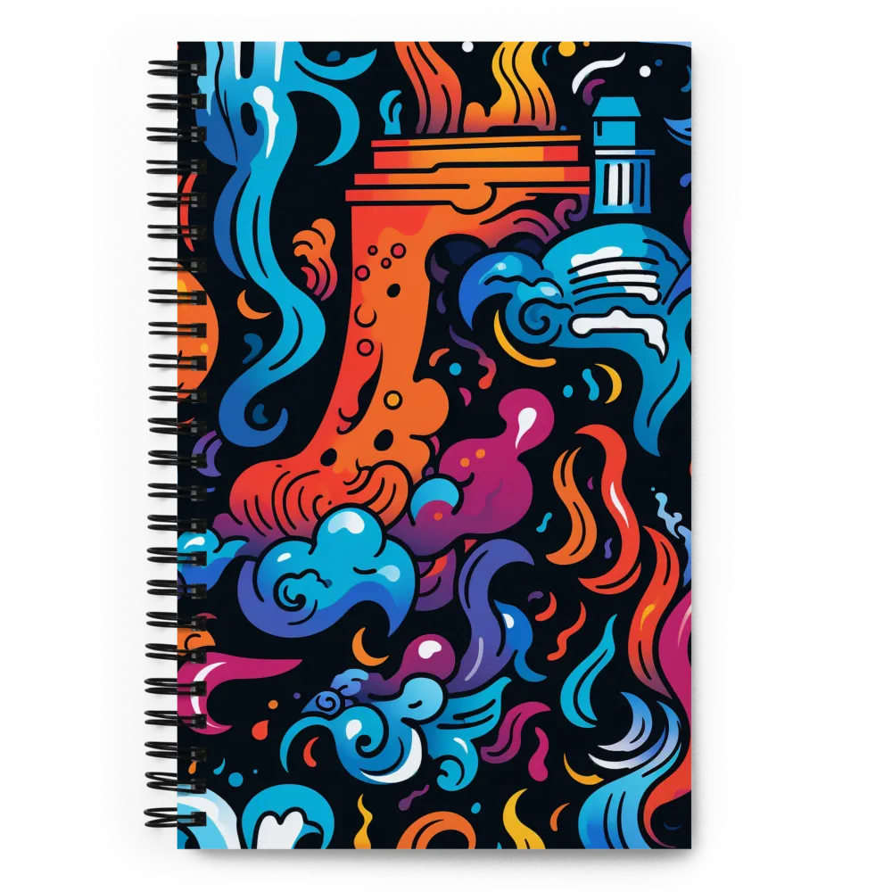 Whirlwind of Color and Light | Spiral Notebook