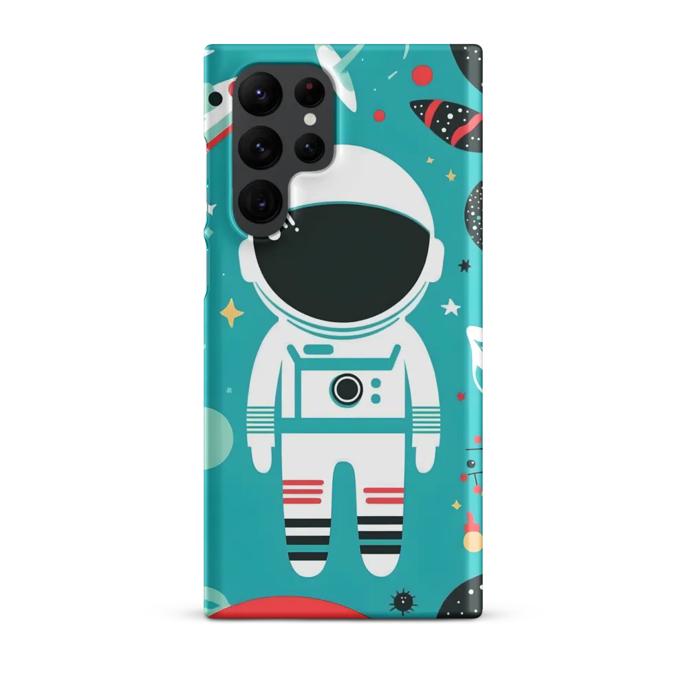 Whimsical Astronaut in Cosmic Wonderland
