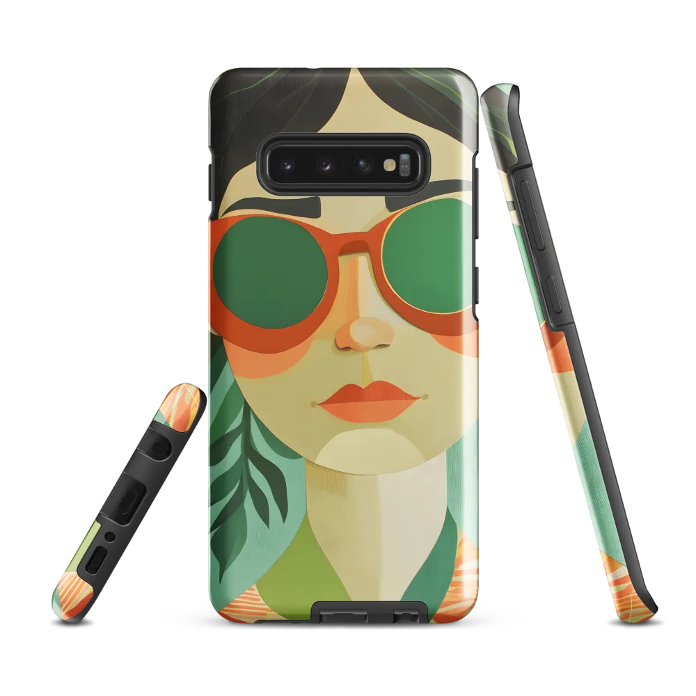 Bold Serenity: A Modern Portrait | Phone Case |  S10 Plus | Tough Case | Glossy