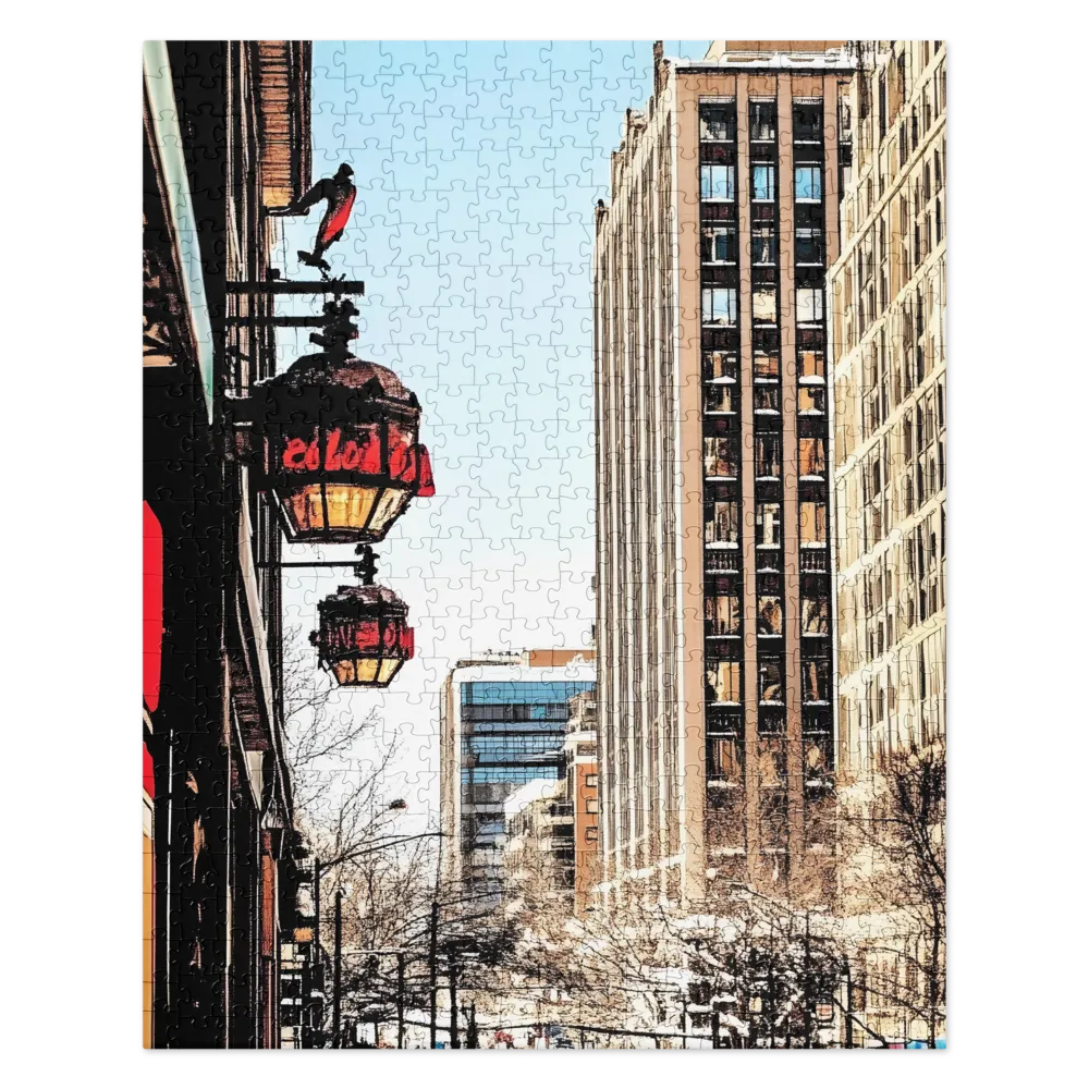 Winter's Urban Embrace | Jigsaw Puzzle | 520 pieces