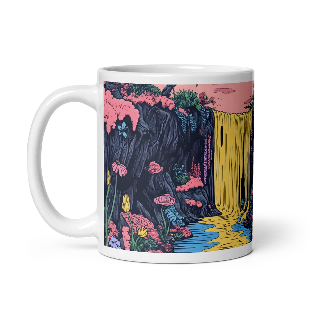 Ethereal Cascade of Blossoms | Mug with White inside | 11 oz