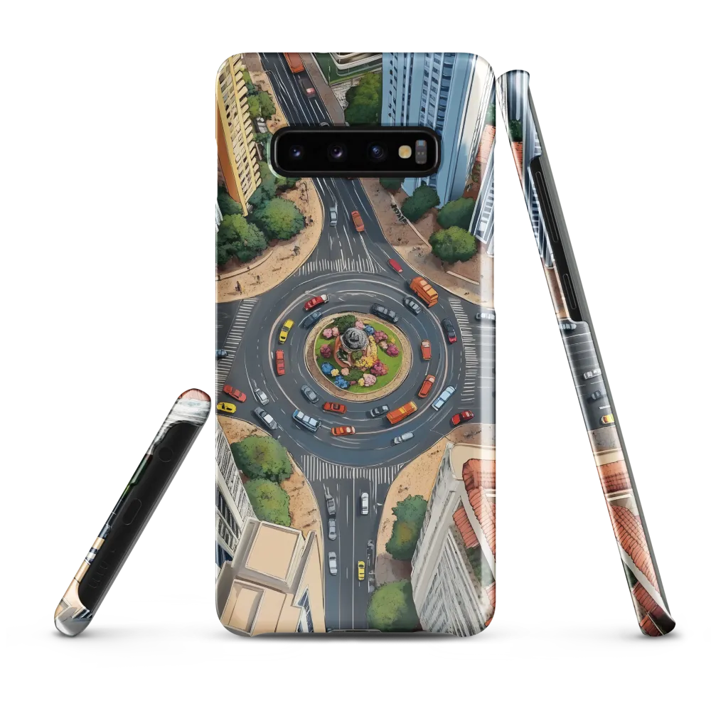 Urban Symphony: Aerial Vision of City Life | Phone Case |  S10 Plus | Snap Case | Glossy