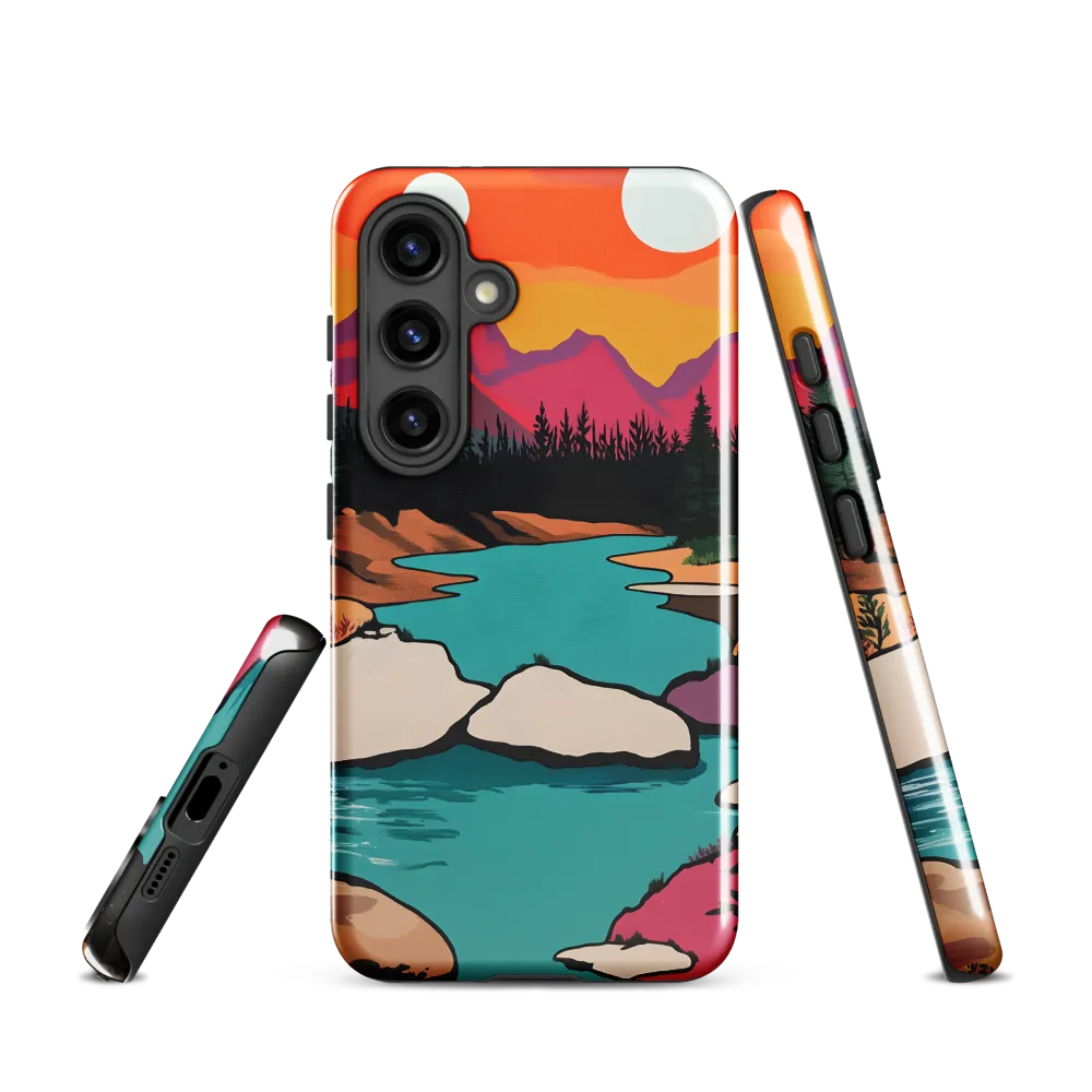 Dual Suns Over Serene Waters
