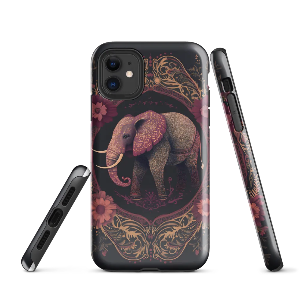 Regal Reverie: The Ornate Elephant | Phone Case |  11 | Tough Case | Glossy
