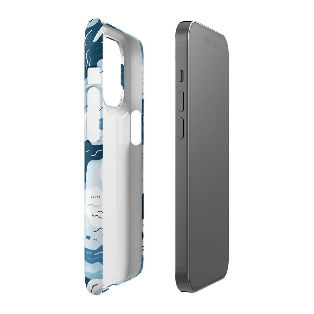Flowing Waters: An Abstract Journey | Phone Case |  14 Pro | Snap Case | Matte