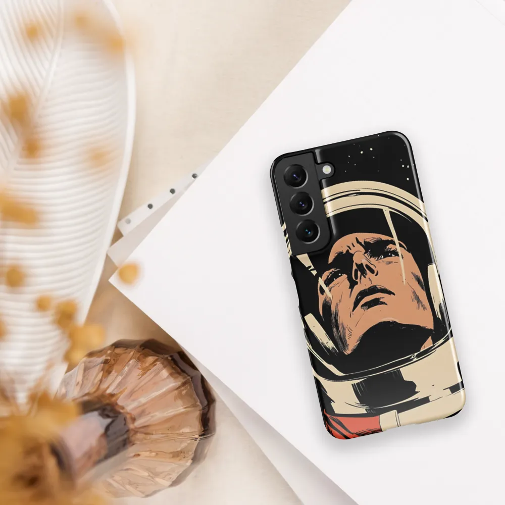 Gaze of the Astronaut | Phone Case |  S22 | Snap Case | Glossy