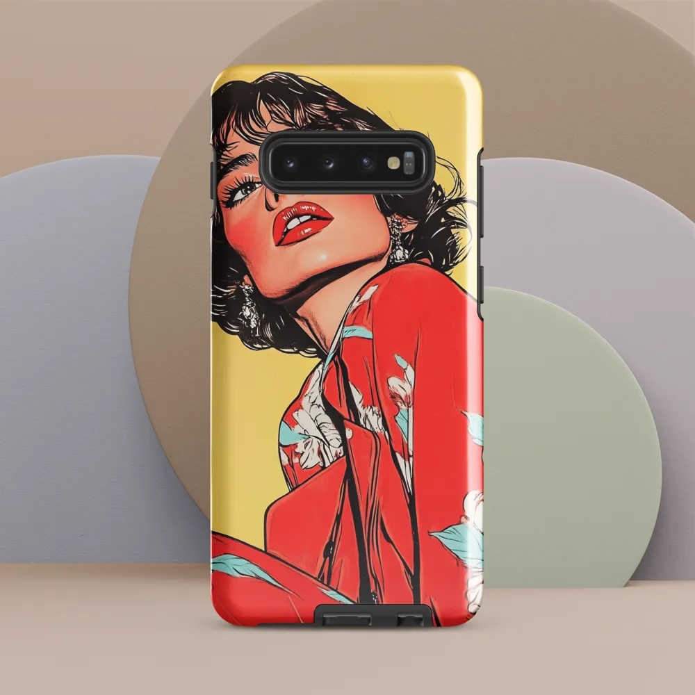 Striking Elegance in Pop Art | Phone Case |  S10 Plus | Tough Case | Glossy