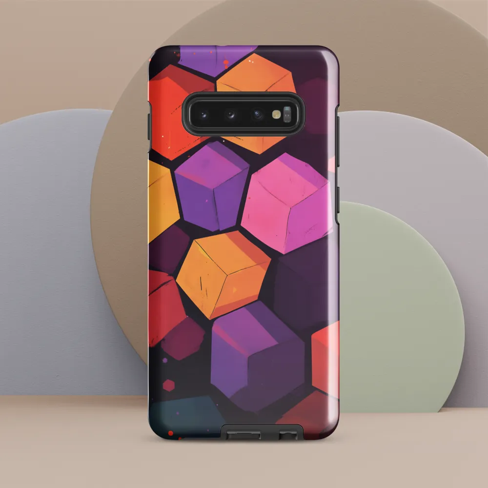 Dynamic Geometric Harmony | Phone Case |  S10 Plus | Tough Case | Glossy