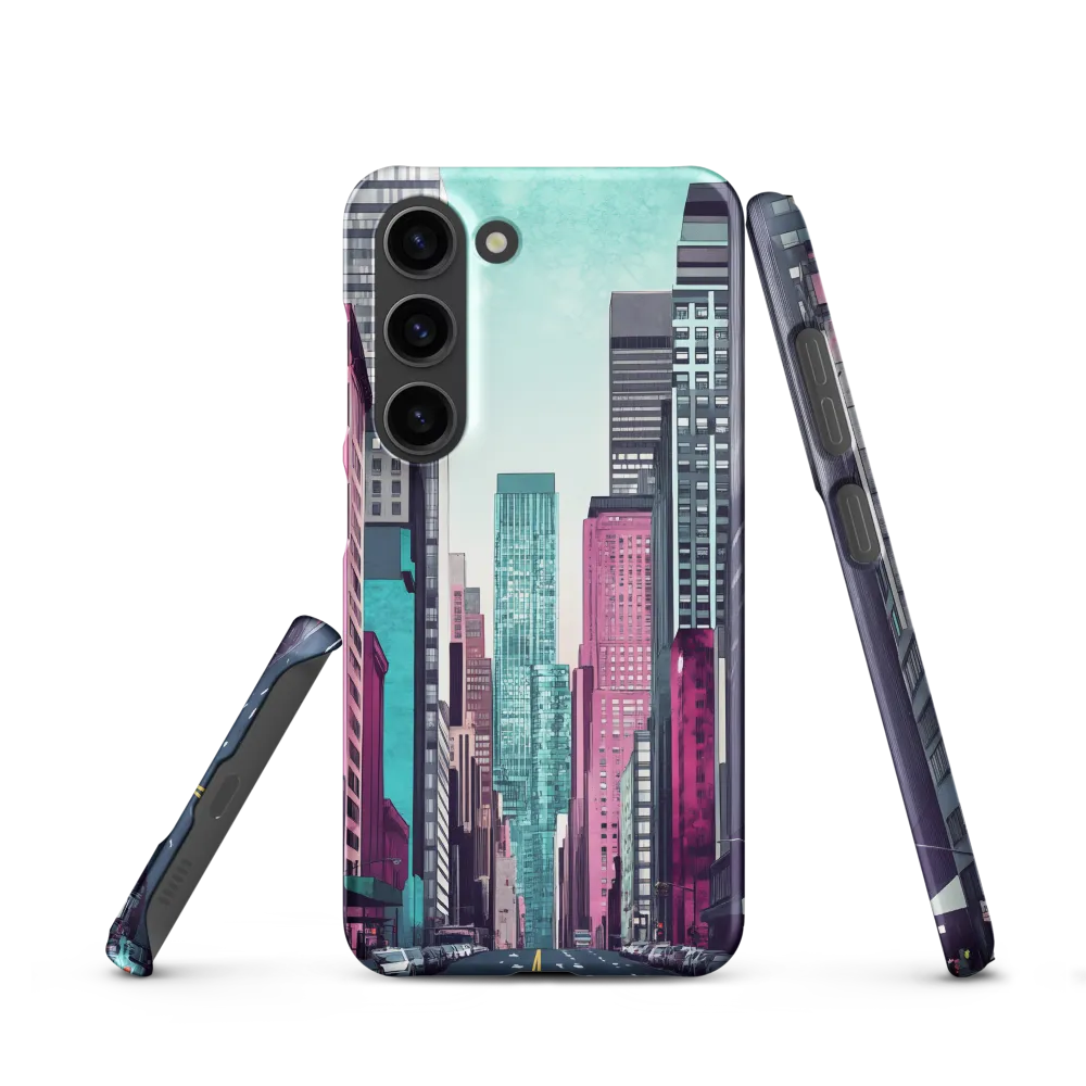 Urban Vibes: A Modern Cityscape | Phone Case |  S23 | Snap Case | Matte