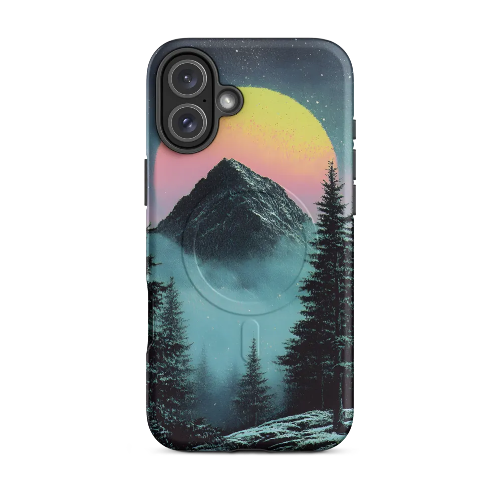 Ethereal Peaks Under Celestial Lights