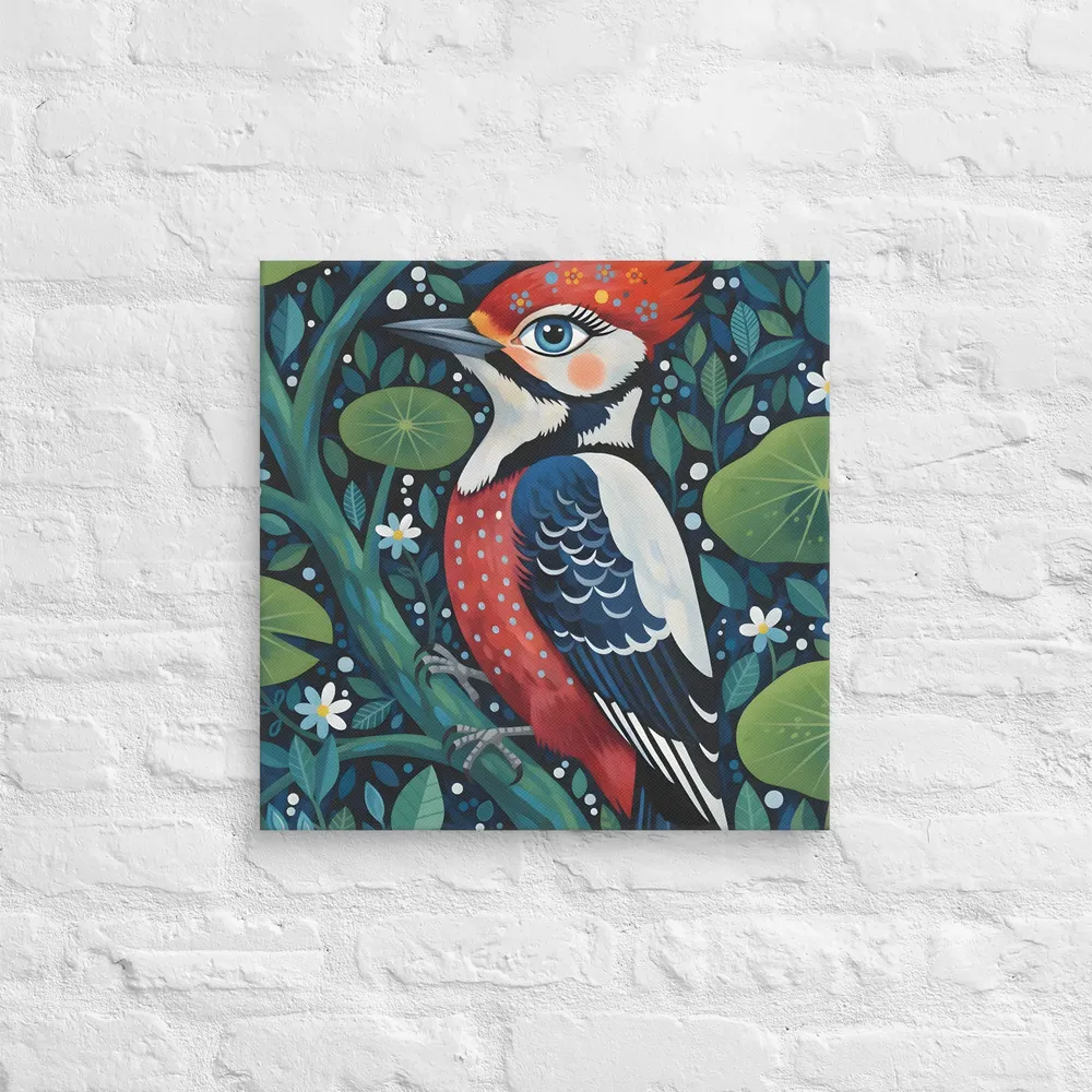Forest Woodpecker 
 Canvas | 18″x 18″
