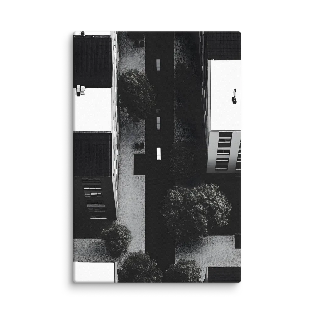 Urban Serenity from Above | Canvas | 16″×24″