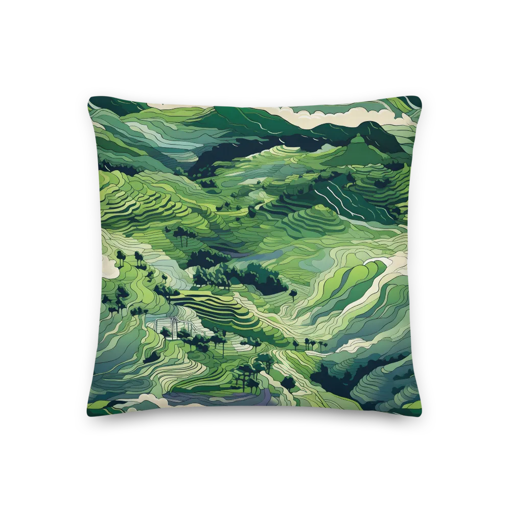 Harmony of the Lush Landscape | Pillow | 18″×18″