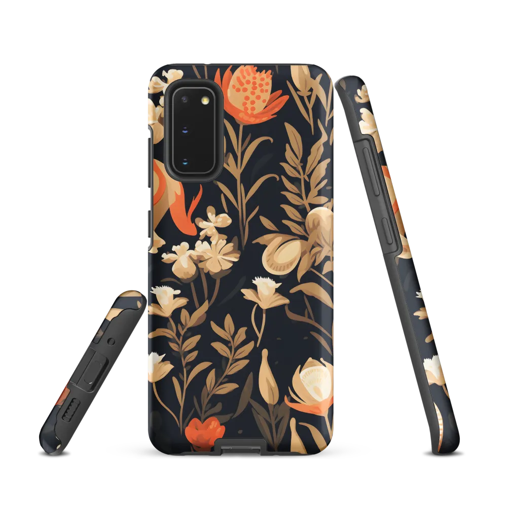 Floral Harmony: A Dance in the Dark