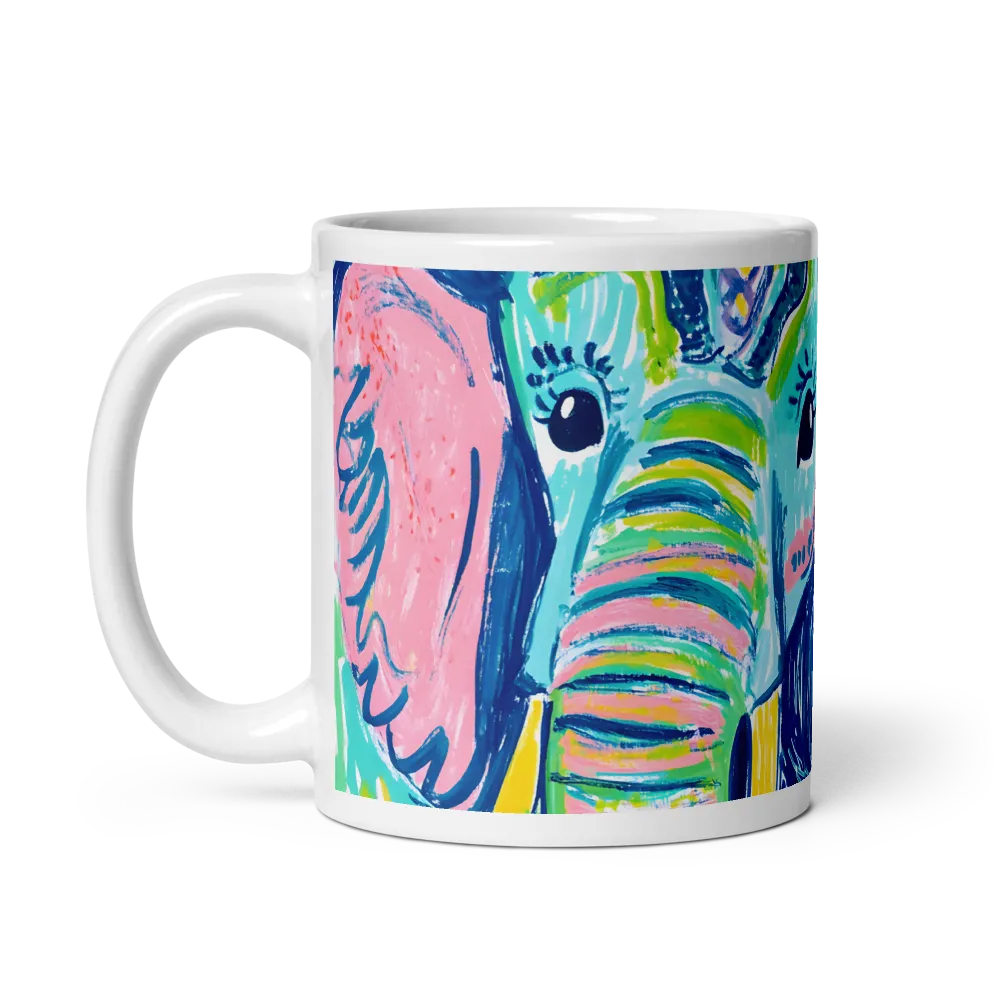 Whimsical Elephant Portrait | Mugs | Multiple Sizes & Colors