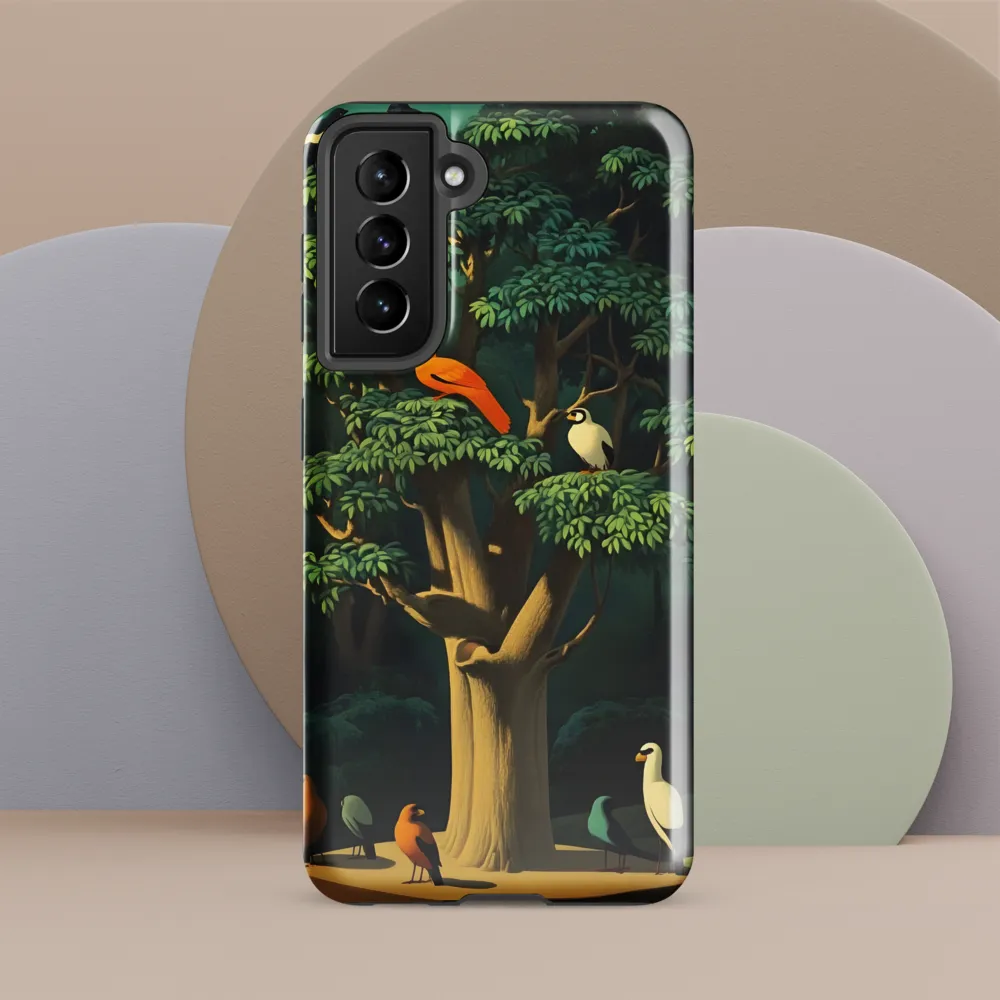 Harmony in Color: A Surreal Bird Symphony
