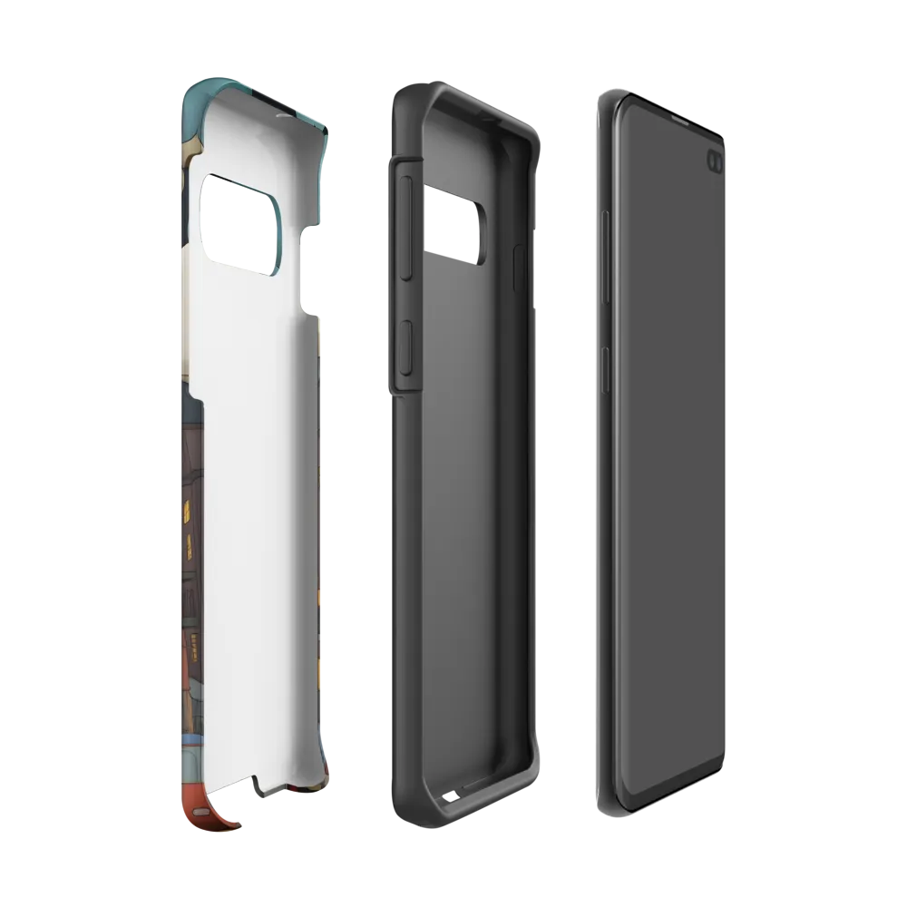 Urban Symphony: A City Awakens at Dusk | Phone Case |  S10 | Tough Case | Matte