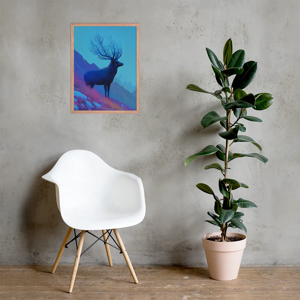 Ethereal Harmony | Poster with Red oak Frame | 18″×24″