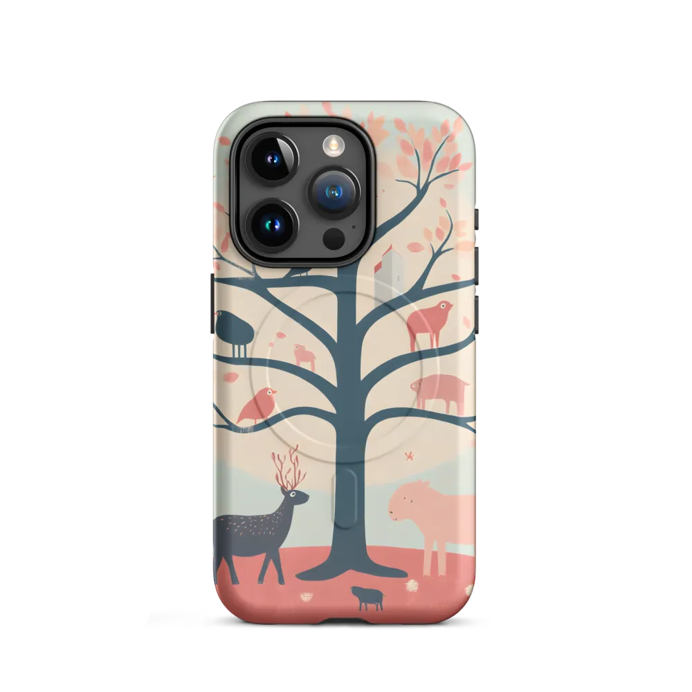 Whimsical Tree with Playful Creatures