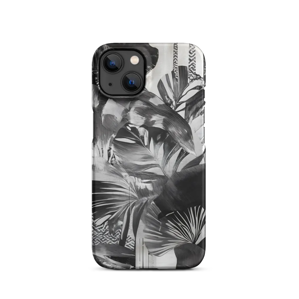 Monochrome Serenity in Tropical Foliage