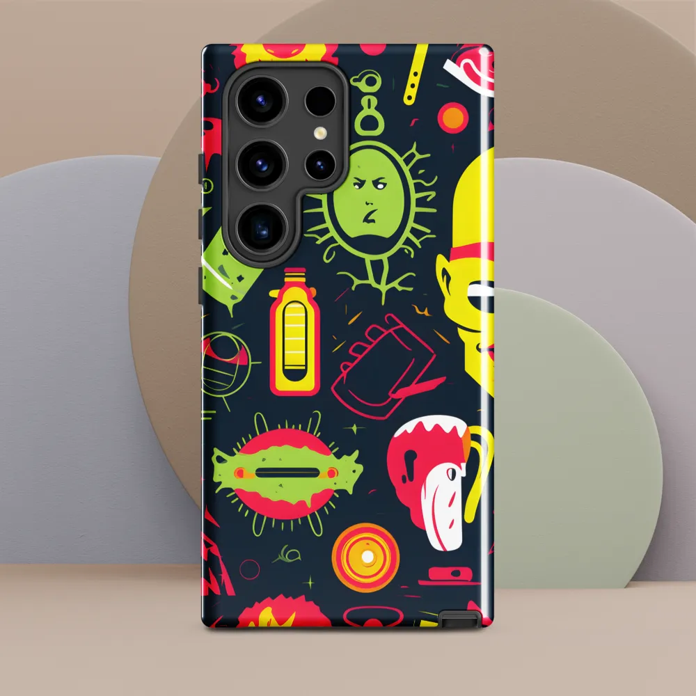 Neon Revelry: A Quirky Exploration of Modern Pop Art