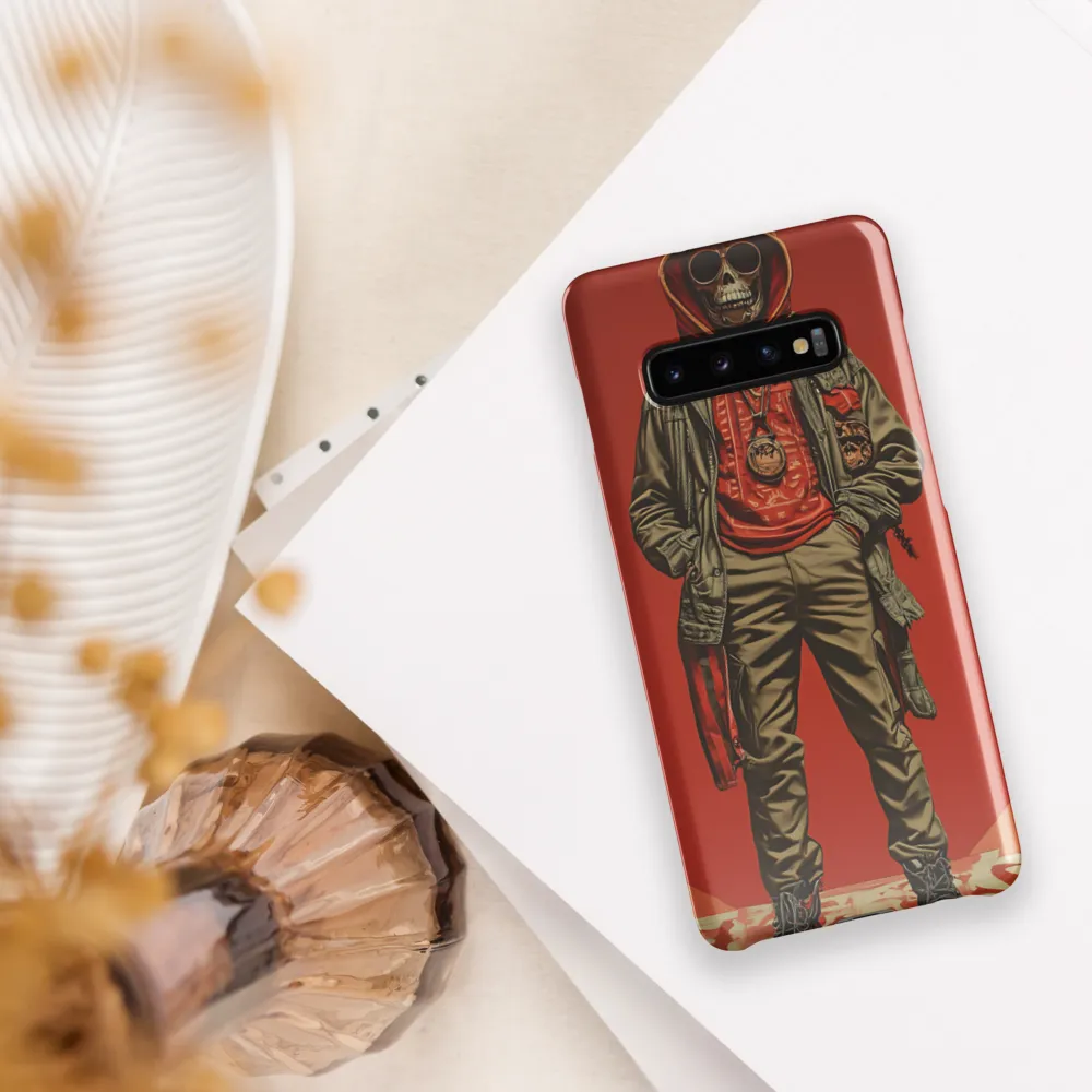 Urban Rebellion: The Skeleton Icon | Phone Case |  S10 Plus | Snap Case | Glossy