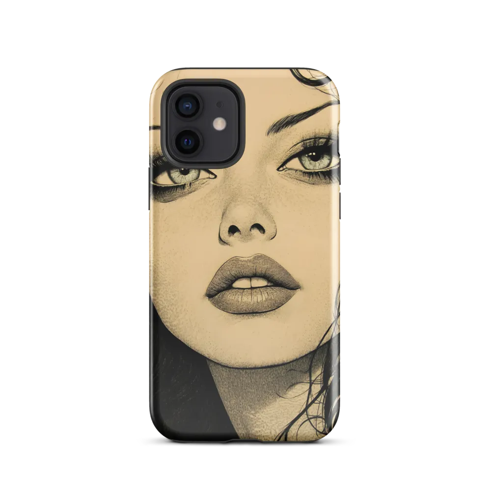 Enigmatic Gaze | Phone Case |  12 | Tough Case | Glossy