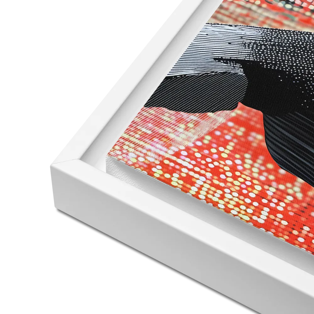 Veil of Modernity | Canvas with White Frame | 12″×12″