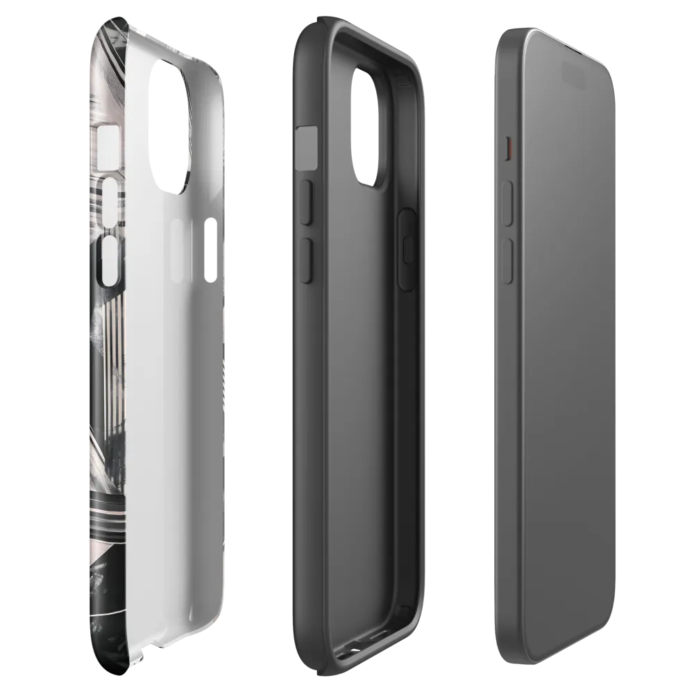 Geometric Harmony | Phone Case |  15 Plus | Tough Case | Glossy