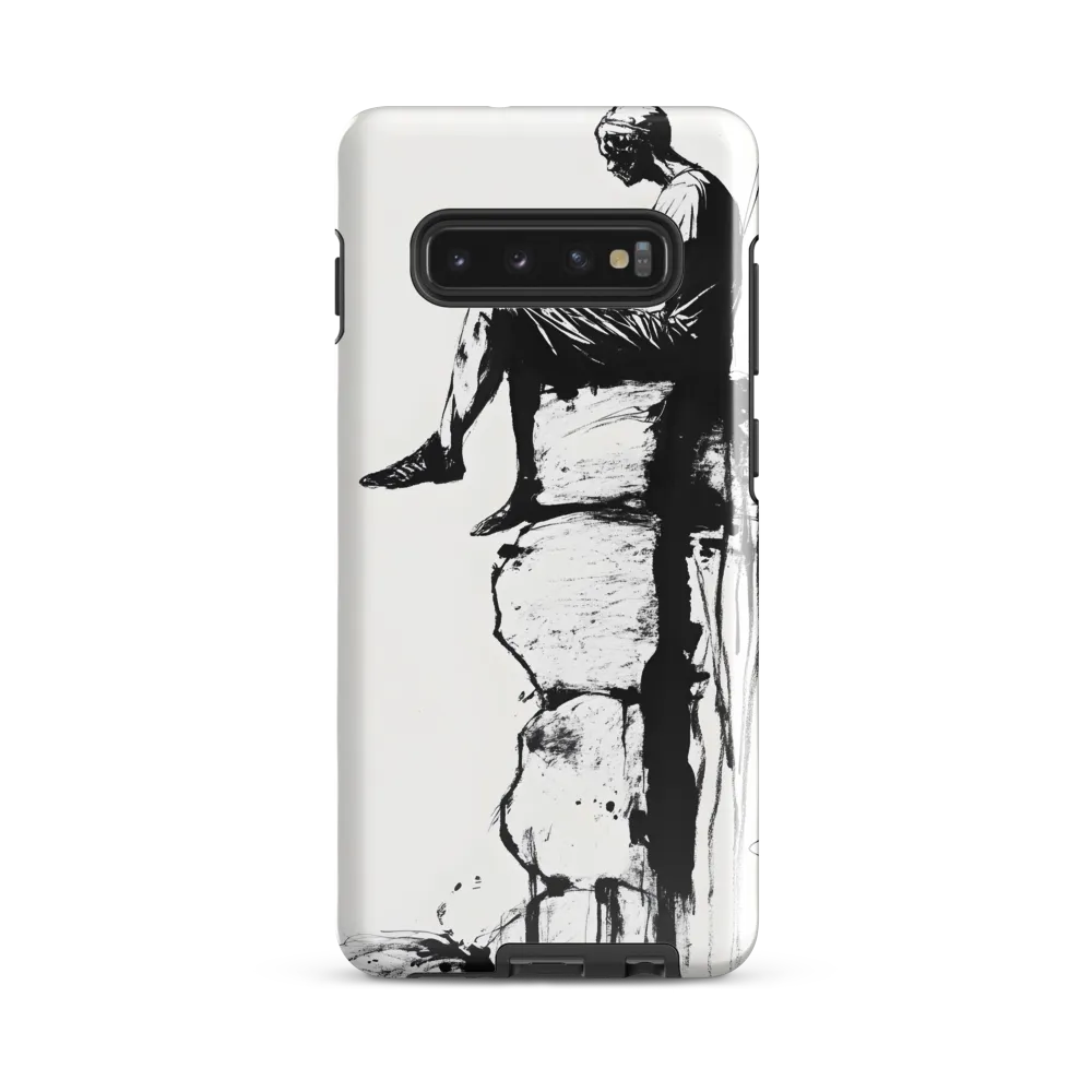 Contemplation on the Edge | Phone Case |  S10 Plus | Tough Case | Glossy