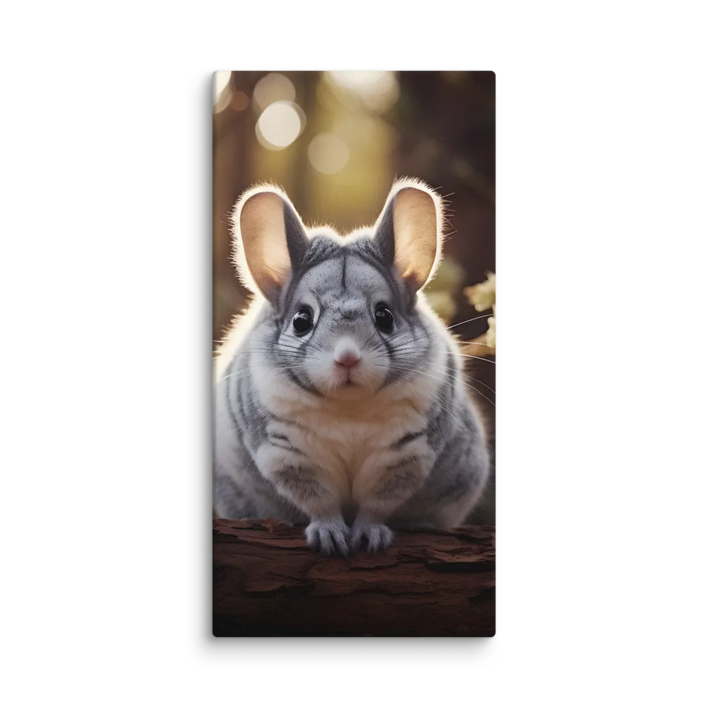Curious Chinchilla in the Forest