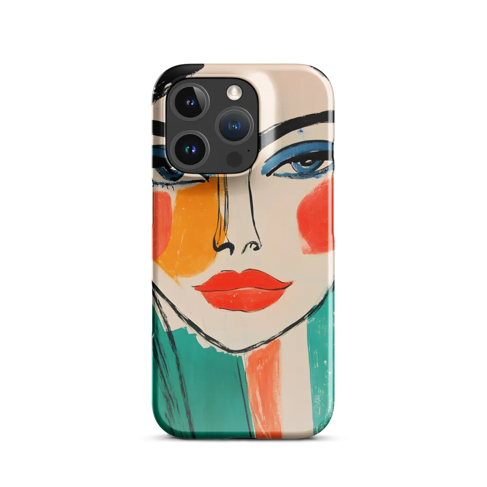 Vivid Portrait of a Modern Muse | Phone Case |  16 Pro | Snap Case | Glossy