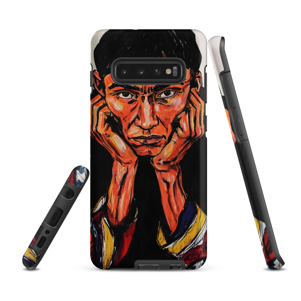 Contemplative Intensity: An Expressionist Portrait