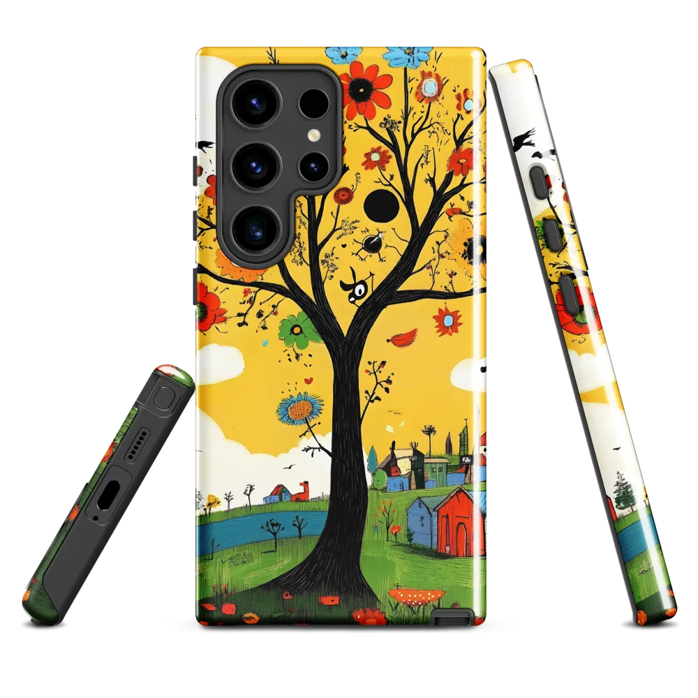 Whimsical Blooms of Life | Phone Case |  S24 Ultra | Tough Case | Glossy