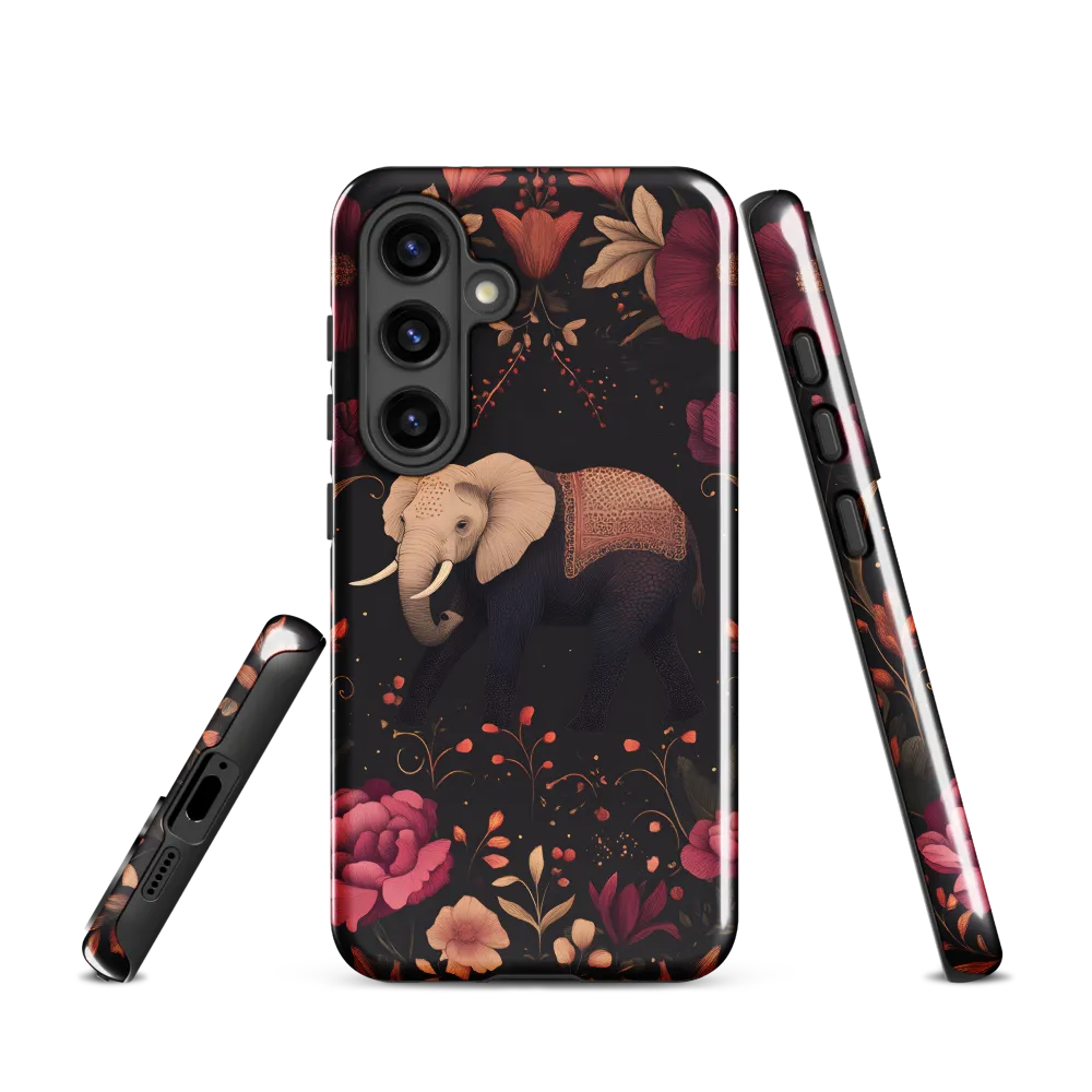Whispers of the Wild: Elephants and Blooms