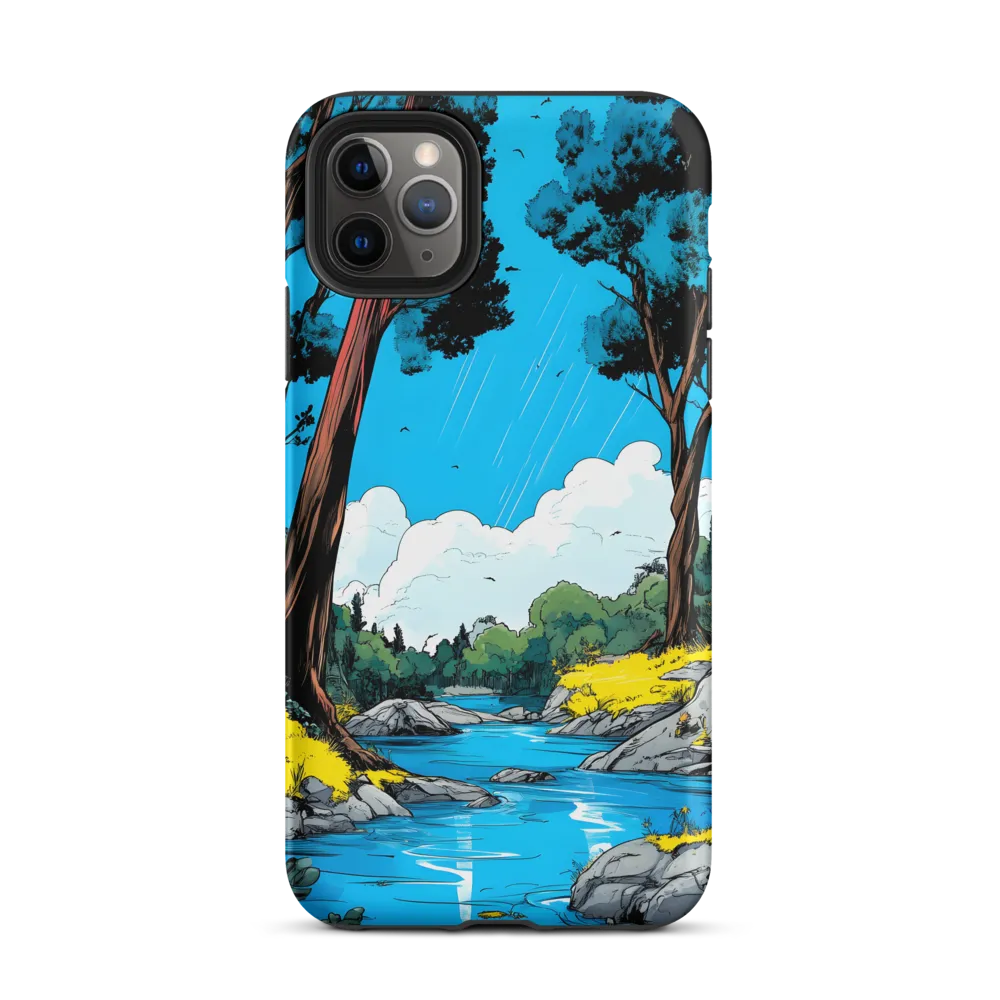 Tranquil River in a Comic Landscape