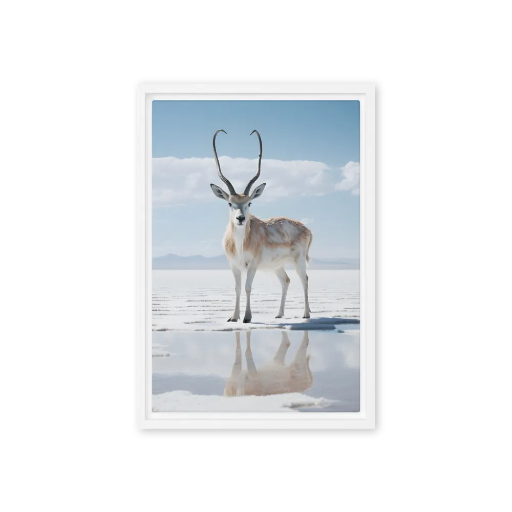Reflection of Serenity | Canvas with White Frame | 12″×18″