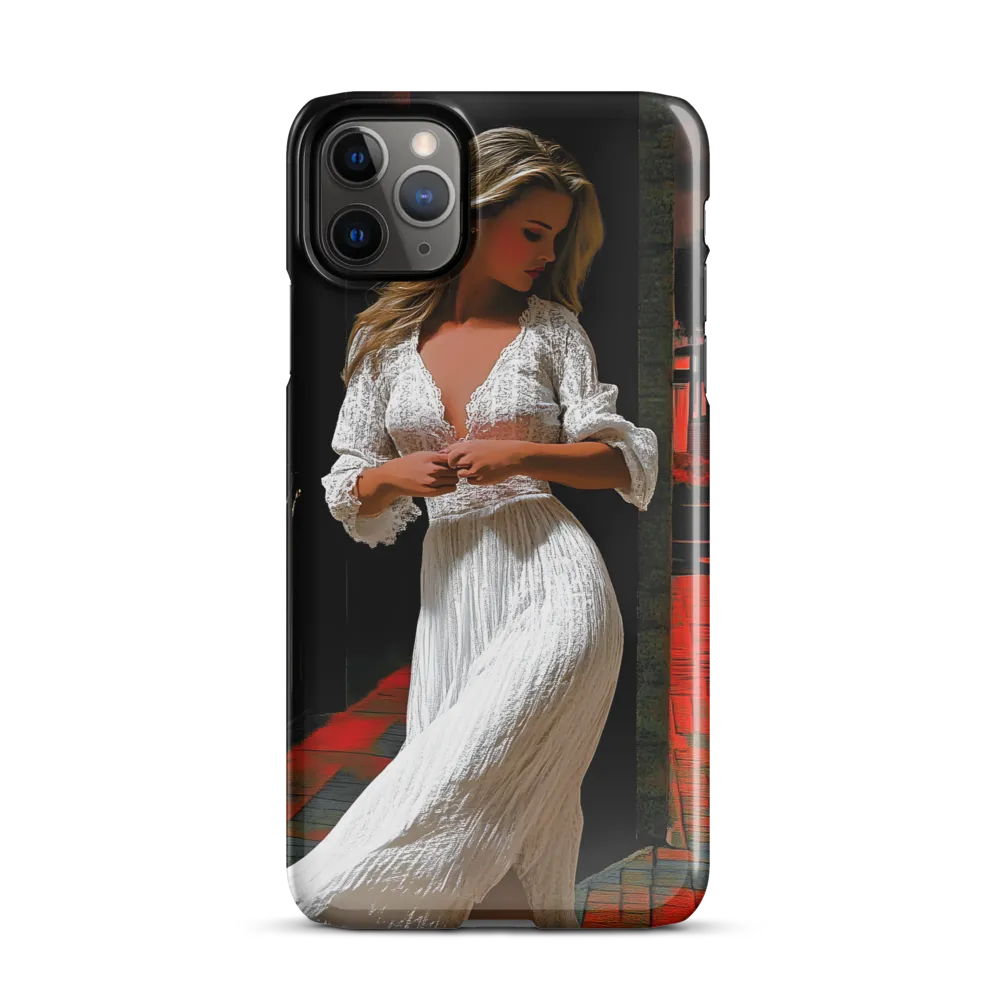 Elegance in White | Phone Case |  11 Pro Max | Snap Case | Glossy