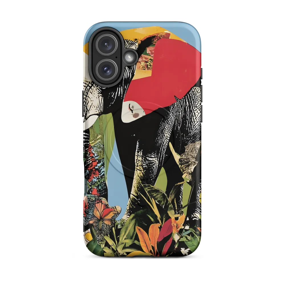 Harmony of Nature: The Elephant's Embrace | Phone Case |  16 Plus | MagSafe® Tough Case | Matte