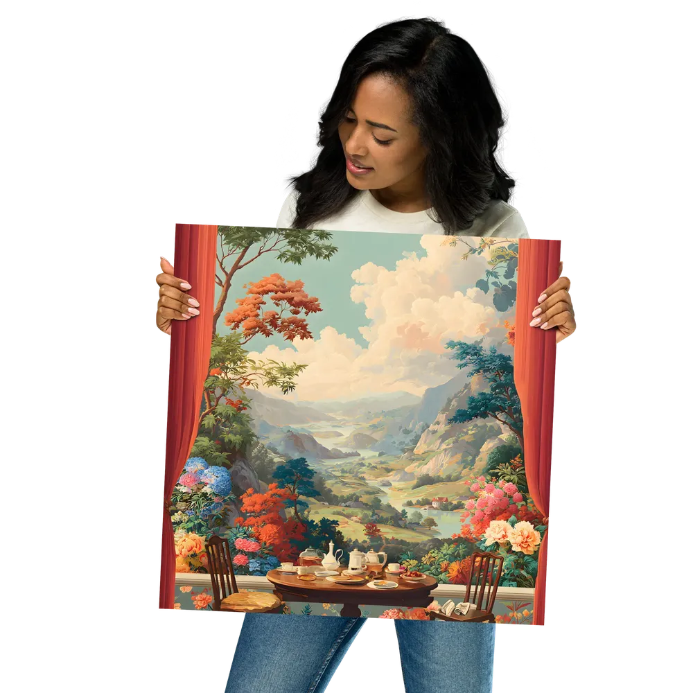 Tea-Time Overlook 
 Poster | 18″x 18″