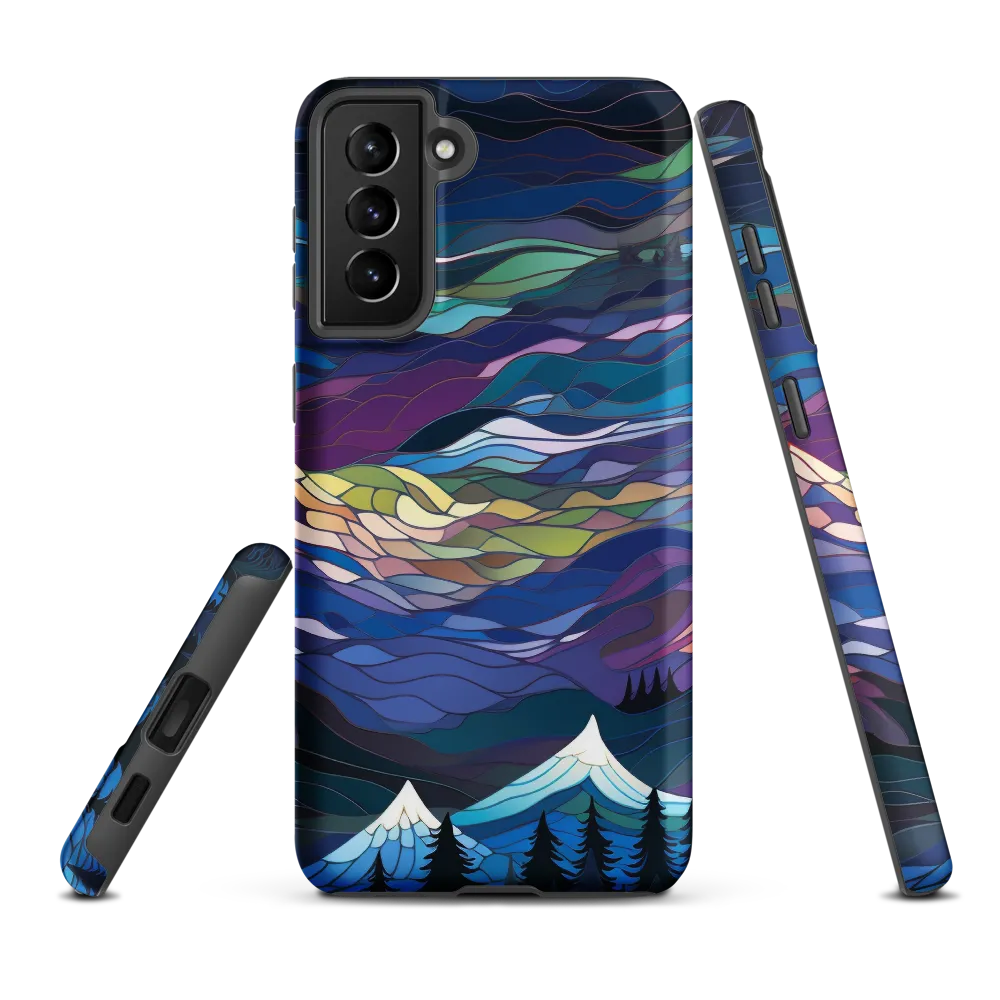 Twilight Peaks: An Abstract Mountain Landscape