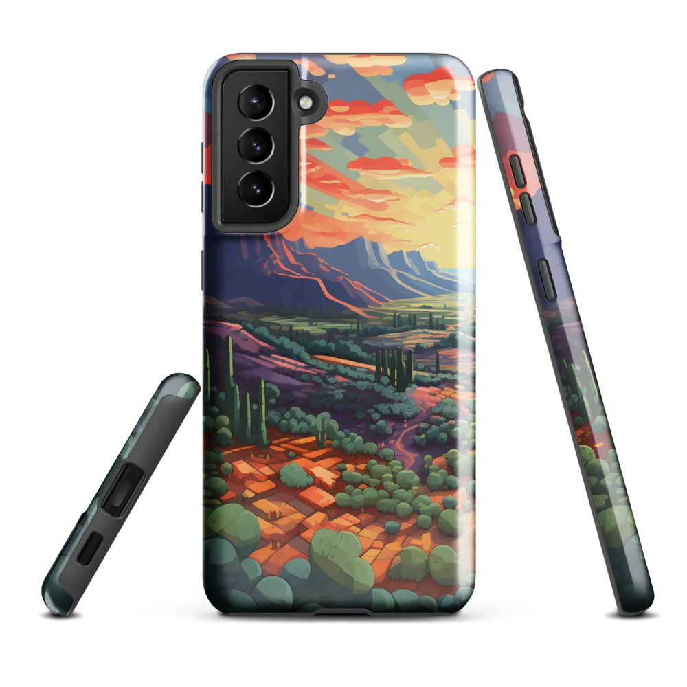 Desert Serenity at Dusk | Phone Case |  S21 Plus | Tough Case | Glossy