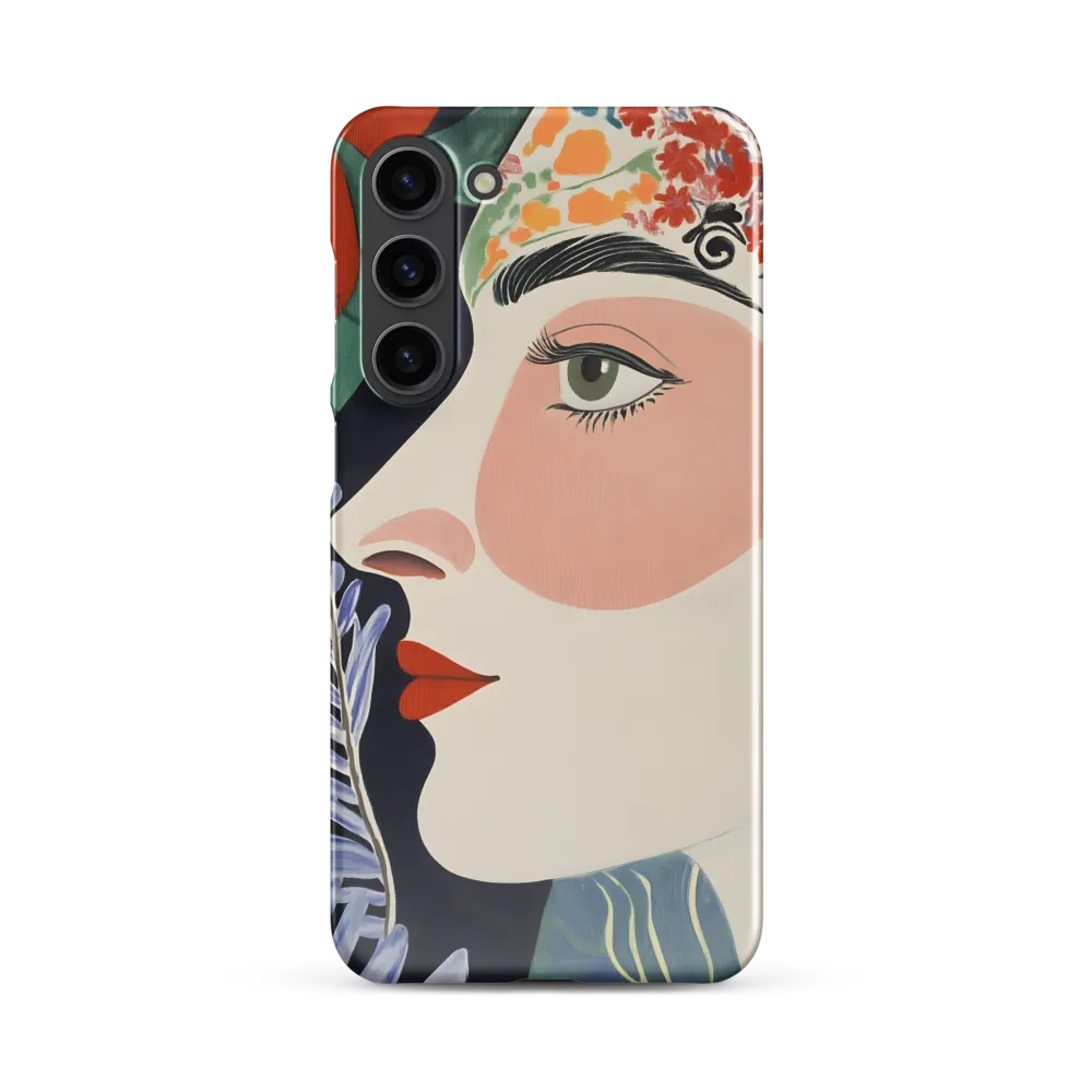 Floral Serenade: A Modern Portrait