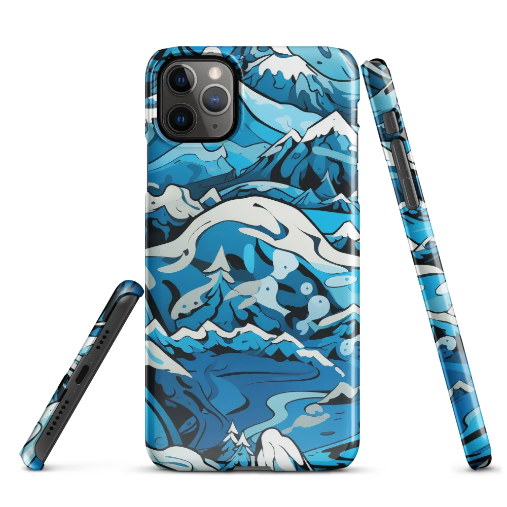 Frozen Harmony: A Blue Mountain Odyssey | Phone Case |  11 Pro Max | Snap Case | Glossy