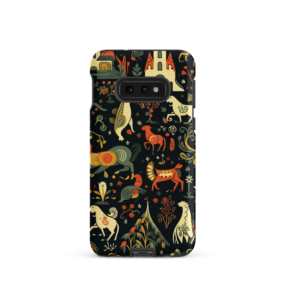 Whimsical Forest: A Folk Art Journey | Phone Case |  S10e | Tough Case | Matte