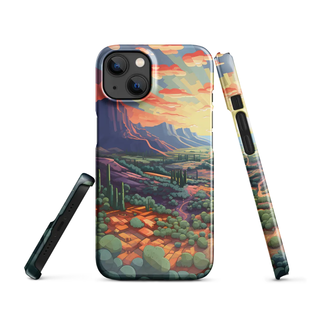 Desert Serenity at Dusk | Phone Case |  13 | Snap Case | Glossy